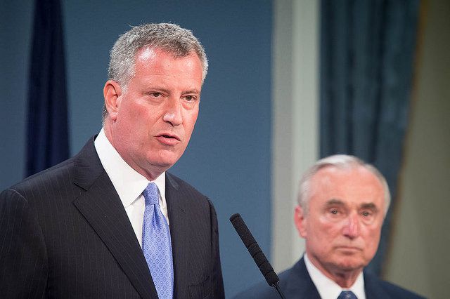 De Blasio's relationship with the press has soured. /